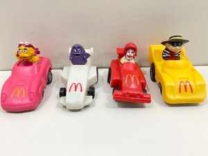 期間限定大幅値下げ 4種セット マクドナルド ミールトイ プルバックカー / グリマス ハンバーグラー / 1988 Mcdonald's MEAL TOY / 管理V21