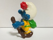 【 スマーフ PVC フィギュア 】 SMURF ヴィンテージ 山登り 登山 お花 杖 / SCHLEICH シュライヒ SMURF VINTAGE PVC FIGURE V19-141-150_画像3