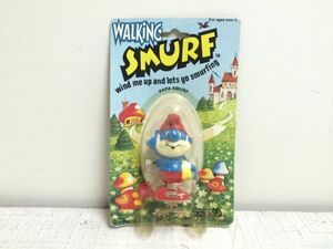  limited time large price decline Smurf Vintage toy walking papa Smurf package attaching SMURF VINTAGE TOY WALKING PAPASMURF control VG-1