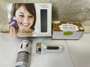 ★H147★美顔器 SKINMANAGER スキンマネージャー　mobile LED&ION skintherapy 美肌 韓国製 Korea 電池式 中古 通電確認済みジャンク