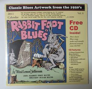 【新品/輸入品/2011年度カレンダー/CD付き/30cm×30cm】CLASSIC BLUES ARTWORK FROM THE 1920's/Vol.8-2011 Calendar