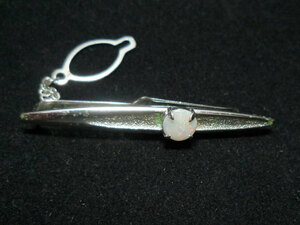 Opal Natural Ishiiri Silver Product Silver Product Silver Tie Pin Thai Pin Vintage Antique Design Beautiful ☆ B08