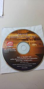 【PCソフト】 詳細不明 ディスクのみ DRIVER INSTALLATION CD ATI CATALYST Driver Suite Ver.12-093(8.501)