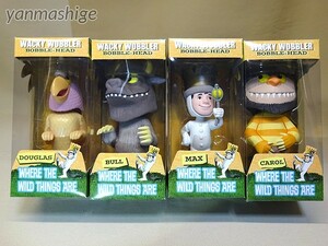 新品FUNKO かいじゅうたちのいるところ絵本版 全4種セット Where the Wild Things Are ワッキーワブラーバブルヘッド 首振り 検)POP