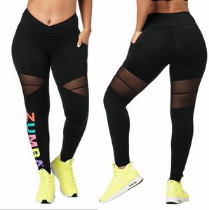 [ regular goods * new goods ]S size *ZUMBA*zmba*Bright Bold Zumba Ankle Leggings