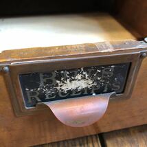 【antique】ファイル キャビネット 1800年代 店舗什器 vintage ブロカント 古道具 アンティーク ヴィンテージ US 古着 雑貨 ディスプレイ_画像7