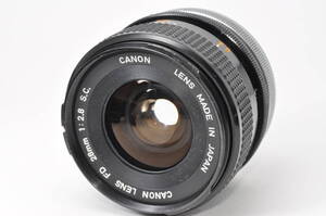 並品・動作好調 キャノン CANON FD 28mm F2.8 S.C. 【42843】 ♯A313