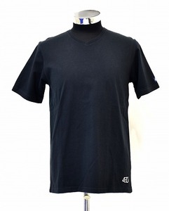 430 FOURTHIRTY(フォーサーティー)ICON NUMBER刺繍 V-NECK S/S TEE ナンバー アイコン 半袖Tシャツ LOGO ロゴ プリントVネックT-SHIRT2 黒