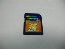 SDカード　Transcend　256MB　メガバイト　フォーマット済み　送料63円～ メモリーカード_画像1