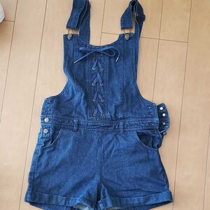 レピピアルマリオ サロペット ショート丈 デニムサロペット