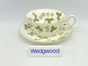 WEDGWOOD ウェッジウッド WILD STRAWBERRY PEONY Tea Cup & Saucer ワイルドストロベリー ピオニー ティーカップ＆ソーサー *M235