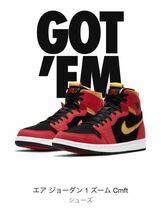 NIKE AIR JORDAN 1 ZOOM AIR CMFT Chile Red ナイキ ジョーダン ズームエア コンフォート チリレッド 27.0 cm CT0978 006_画像4