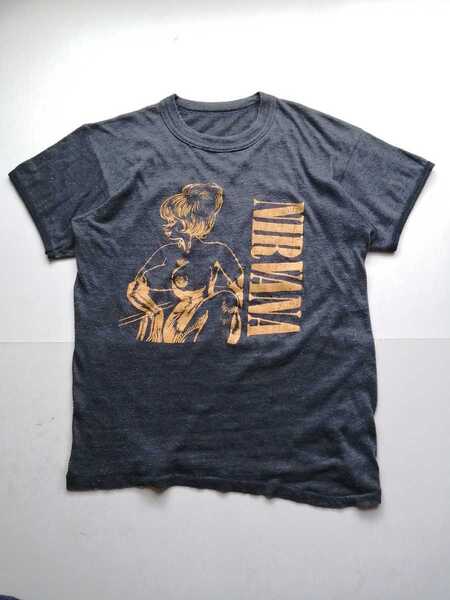 ビンテージ nirvana ニルヴァーナ 希少 Tシャツ グレー ストリッパー