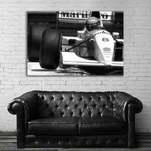 Ayrton Senna アイルトン・セナ 特大 ポスター 約150x100cm 海外 F1 インテリア グッズ 絵 雑貨 写真 フォト アート 大判 大 10