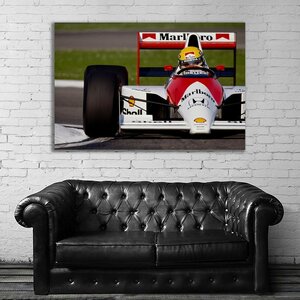 Ayrton Senna アイルトン・セナ 特大 ポスター 約150x100cm 海外 F1 インテリア グッズ 絵 雑貨 写真 フォト アート 大判 大 34