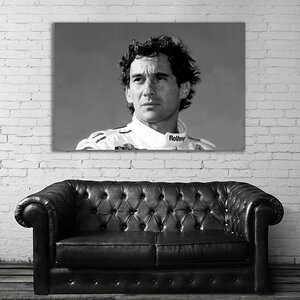 Ayrton Senna アイルトン・セナ 特大 ポスター 約150x100cm 海外 F1 インテリア グッズ 絵 雑貨 写真 フォト アート 大判 大 33