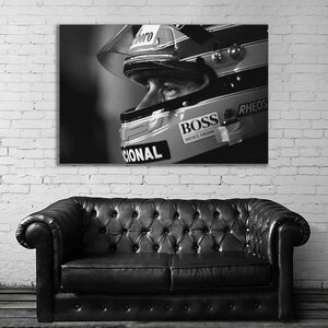 Ayrton Senna アイルトン・セナ 特大 ポスター 約150x100cm 海外 F1 インテリア グッズ 絵 雑貨 写真 フォト アート 大判 大 16