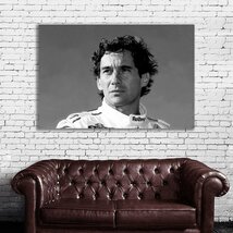 Ayrton Senna アイルトン・セナ 特大 ポスター 約150x100cm 海外 F1 インテリア グッズ 絵 雑貨 写真 フォト アート 大判 大 33_画像2