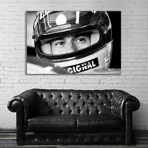 Ayrton Senna アイルトン・セナ 特大 ポスター 約150x100cm 海外 F1 インテリア グッズ 絵 雑貨 写真 フォト アート 大判 大 17