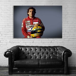 Ayrton Senna アイルトン・セナ 特大 ポスター 約150x100cm 海外 F1 インテリア グッズ 絵 雑貨 写真 フォト アート 大判 大 30