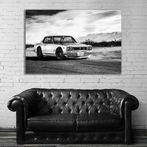 Nissan GTR Skyline 日産 スカイラインGT-R 特大 ポスター 150x100cm 車 外車 インテリア グッズ 絵 雑貨 写真 フォト アート 大判 大 2_画像1