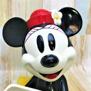 レア★ミニーマウス Minnie Mouse ミニー 小物入れ 植木鉢 クッキージャー★陶器製フィギュア★ディズニーランド Disney TDL★B品の画像2