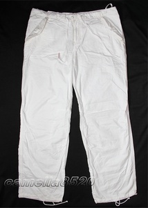 abercrombie&fitch アバクロンビー＆フィッチ コットン パンツ 白 ホワイト W35 ウエスト90cm L サイズ 新品 AB2193