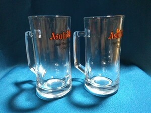 ビールジョッキ 2個 アサヒ 昭和レトロ 未使用