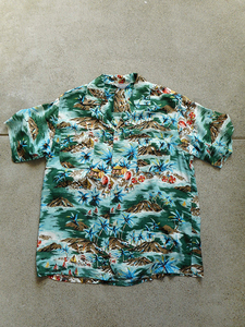 60s ALOHA SHIRTS Vintage Hawaiian Shirt アロハシャツ ハワイアン シャツ Rayon レーヨンシャツ オープンカラー ビンテージ 50s 50年代