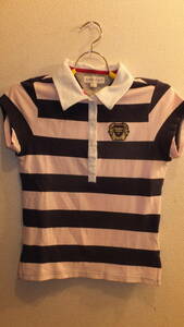 ★TOMMY HILFIGER★Ladies polo size S トミーヒルフィガートミーガール　TOMMY GIRL　ポロシャツ　USED IN JAPAN　薄ピンク色