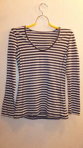 ★GAP★Ladies long sleeve tops size S ギャップストライプレディース長袖トップスサイズS　USED IN JAPAN しましま