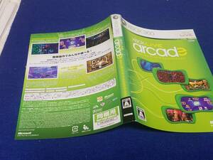 表紙のみの出品です　M3150 XBOX360　のケースの表紙紙のみです　XBOX LIVE arcade3 アーケードゲームオムニバス　ゲームはないです