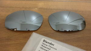 処分価格！★オークリー ブレンダー用 カスタム偏光レンズ SILVER Color Polarized 新品 OAKLEY Blender 