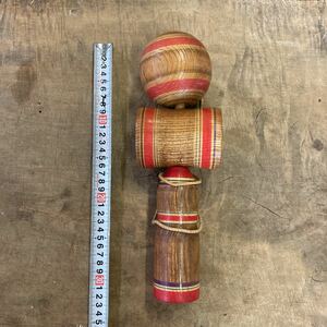 古い 大きい けん玉 木製 欅 けやき 全長30cm 郷土玩具 民芸品 ビンテージ アンティーク 古道具