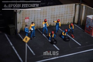 「 Milus miniatures 」1/64 フィギュア 7体セット