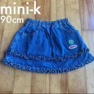 mini-k ミニケー 90cm スカート デニム デニムスカート ボトムス ミニスカート 子供服 子ども服 キッズ