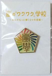 嵐 校章ピンバッジ■嵐のワクワク学校2012~毎日がもっと輝く5つの授業~■ピンズ■送料無料