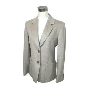 *MAX MARA Max Mara * lady's silver tag wool Anne gola2B tailored jacket gray ju series size JI 38 FB36 tube :B:06