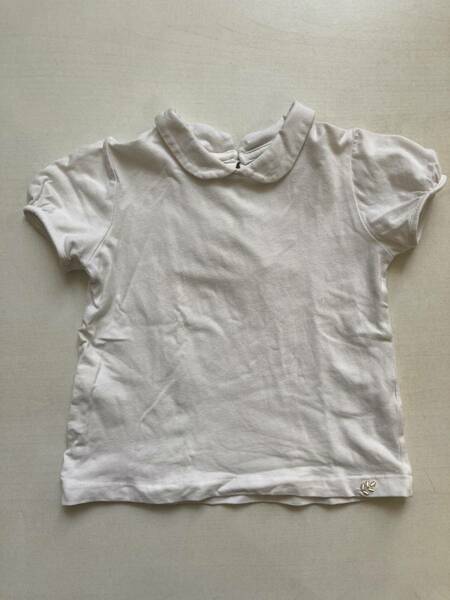 ZARA BABY GIRL ラウンドネックTシャツ 12/18 months 86 USED ザラ ベビー ガール ピーターパン・カラー カットソー