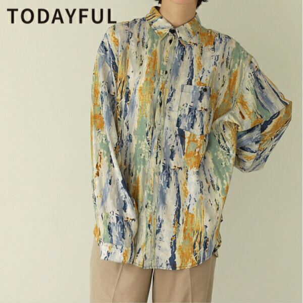 TODAYFUL トゥデイフル 21春コレクション Paint Rough Shirts ペイントラフシャツ