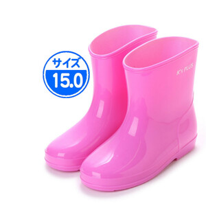 【新品 未使用】子供用 長靴 ピンク 15.0cm 17003
