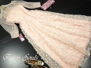 * thin 15 number (2XL)* beads decoration chu-ru. long sleeve dress (OPN2064)