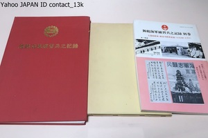 舞鶴海軍練習兵之記録・2冊/非売品/高松宮殿下のおことば/我等の死闘の青春篇・本会のあゆみを克明に綴る栄光不滅の記録である