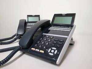 ■NEC Aspire UX　12ボタン多機能電話機　【DTZ-12D-2D(BK)TEL】　2台　(4)■