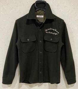 * Hollywood Ranch Market H.R.MARKET..... embroidery meat thickness wool . long sleeve shirt made in Japan 1/S BJBA.F