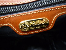 FENDI フェンディ ペカン柄 2WAY ハンドショルダー ボストンバッグ 保存袋付 定形外郵便全国一律710円 D9-b_画像8