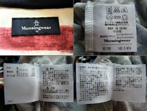 マンシング　Munsingwear　FINE DRY α　ゴルフ用高機能/涼感ポロシャツ　紺系/星条柄　サイズ M　吸汗速乾/涼感/UV機能　定価 14,300円_画像8