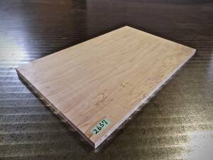 かえで杢（楓） チジミ杢 玉杢 （300×189×10）mm 1枚 無垢一枚板 送料無料 [2657] メープル カエデ キヤンプ 道具 まな板 材料 木材 