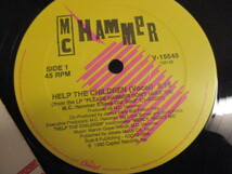 MC Hammer ： Help The Children 12'' // 落札5点で送料無料_画像3