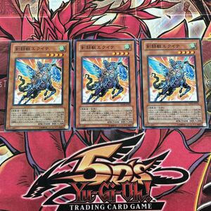 遊戯王　剣闘獣エクイテ　TDGS ノーマル　3枚セット